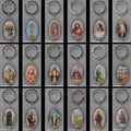 Religious Image Metal Oval Key Chains