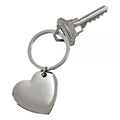 Cupid Heart Nickel-Plated Metal Keychain