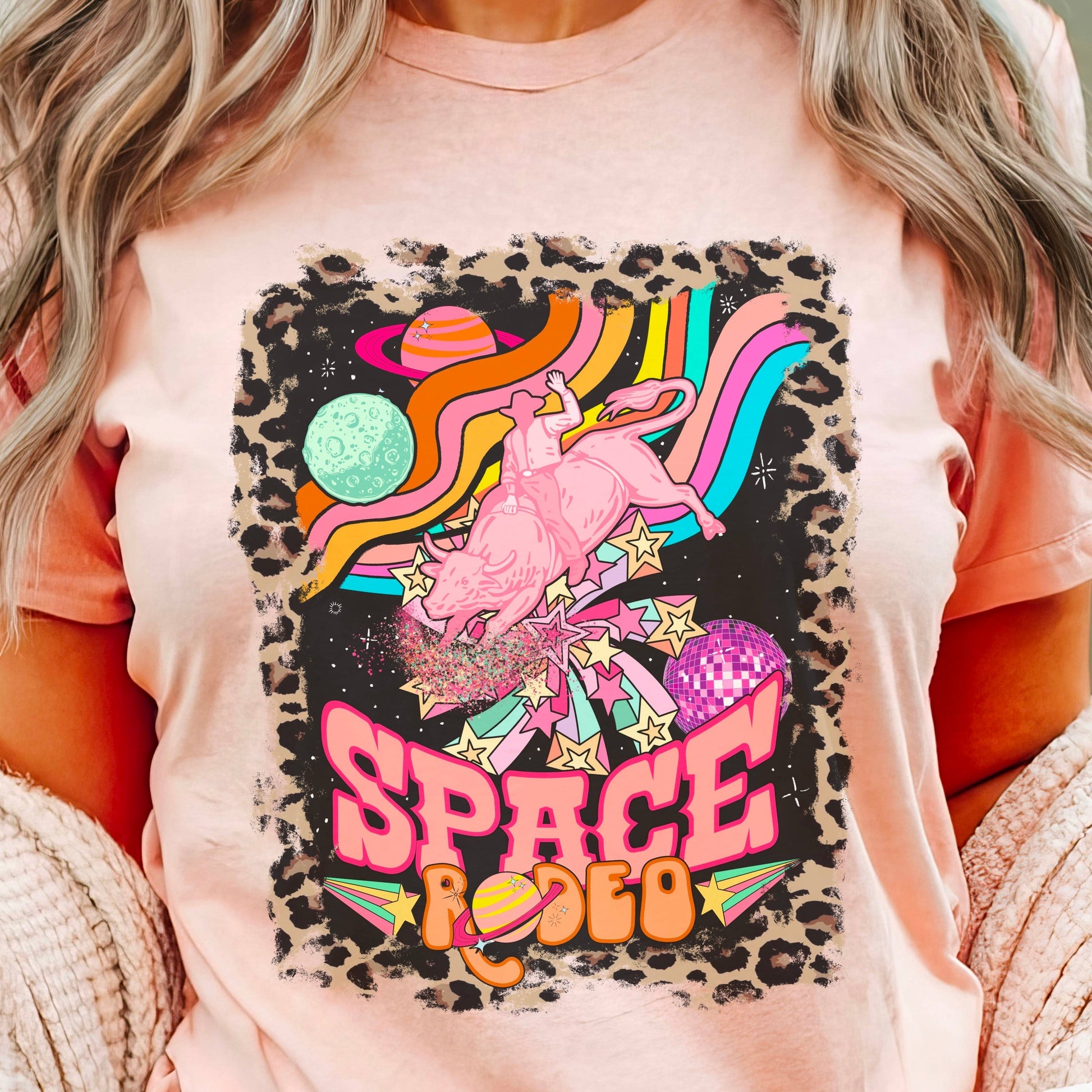 Space Rodeo Western Graphic Tee  | Bella Canvas