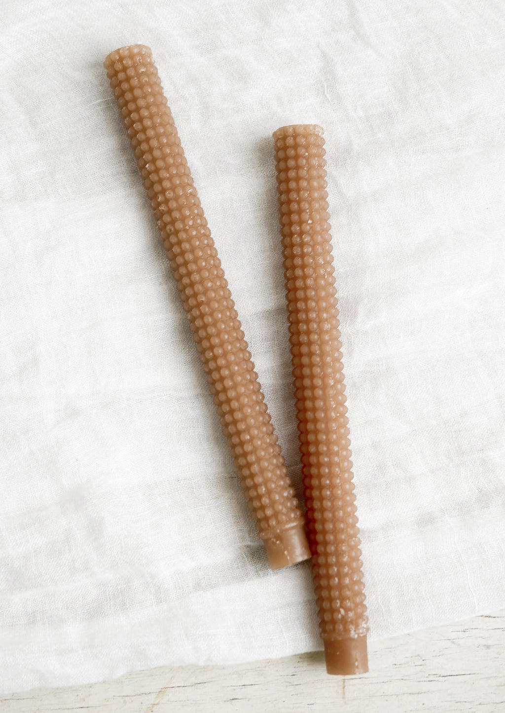 Hobnail Textured Taper Candle