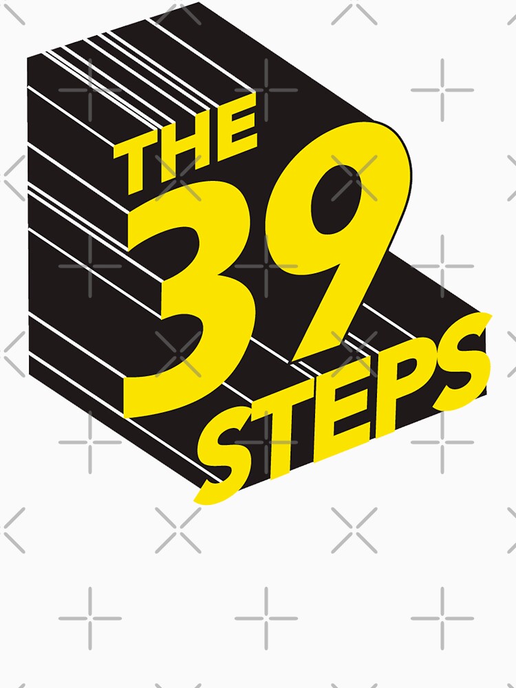 Vintage 39 steps title by GuitarManArts Unisex T-shirt, Sweatshirt, Hoodie, Long Sleeve Tee